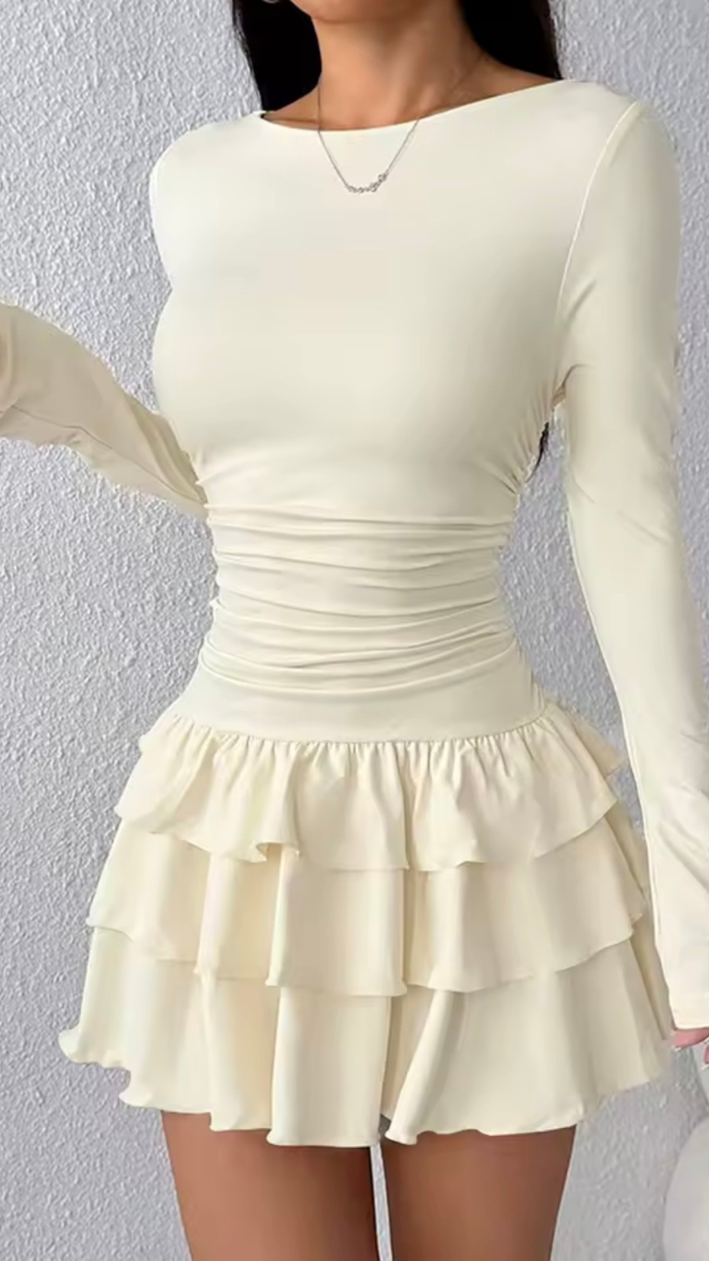 BelleRosa Rueschen-Minikleid