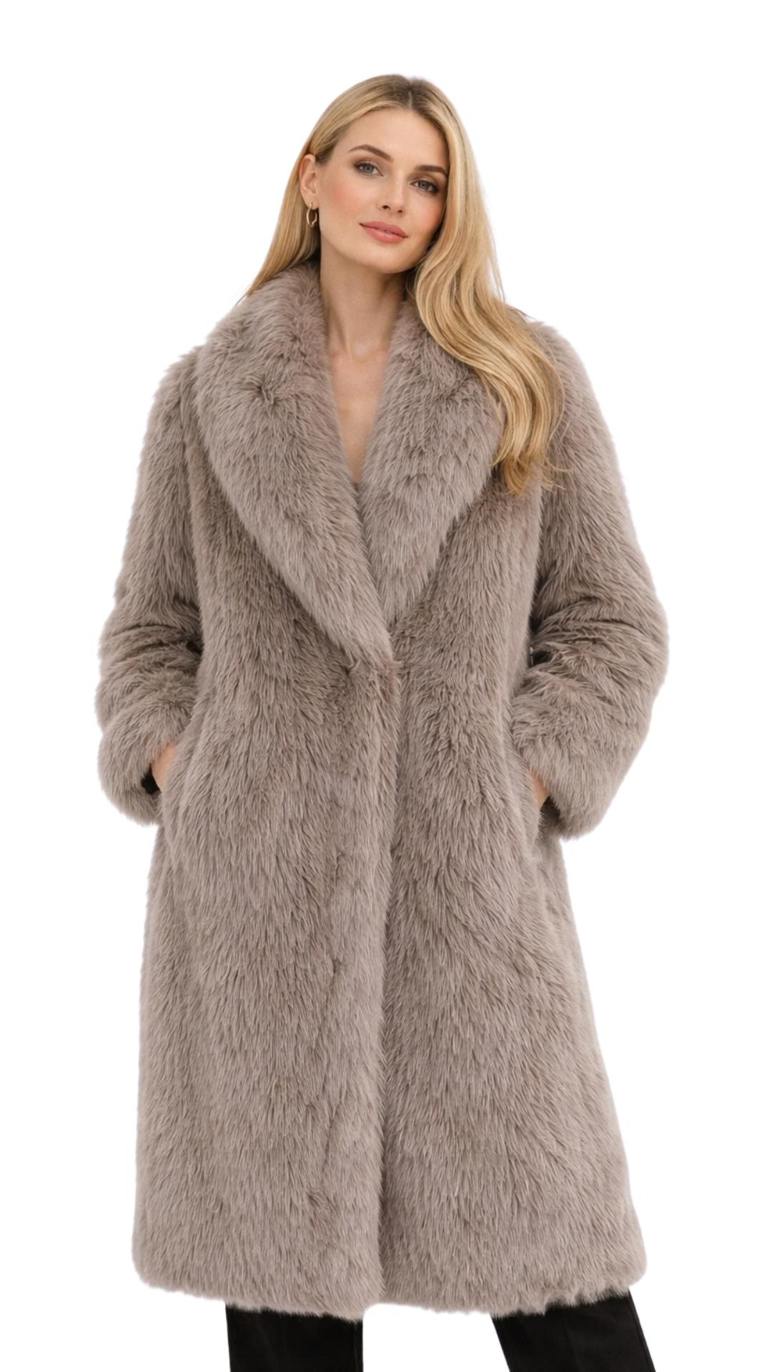 Liorra – Faux Fur Mantel