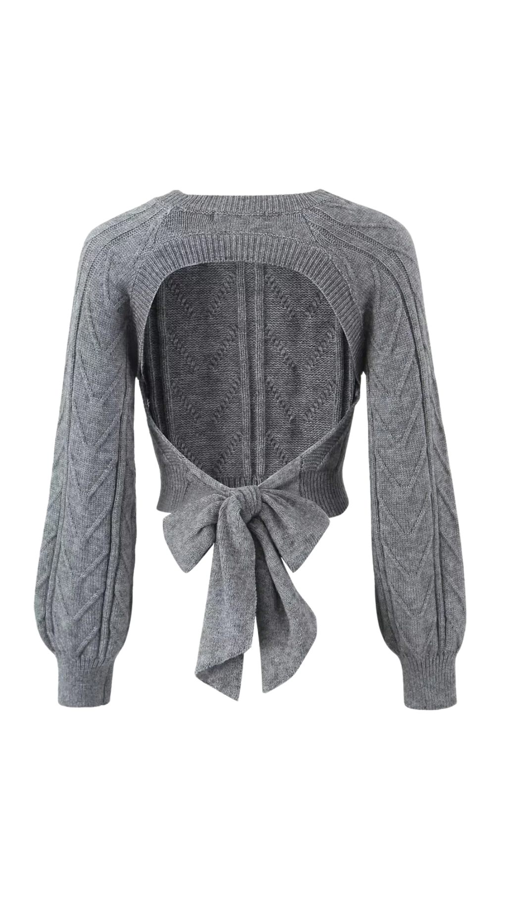 Arielle – Open Back Knit Sweater