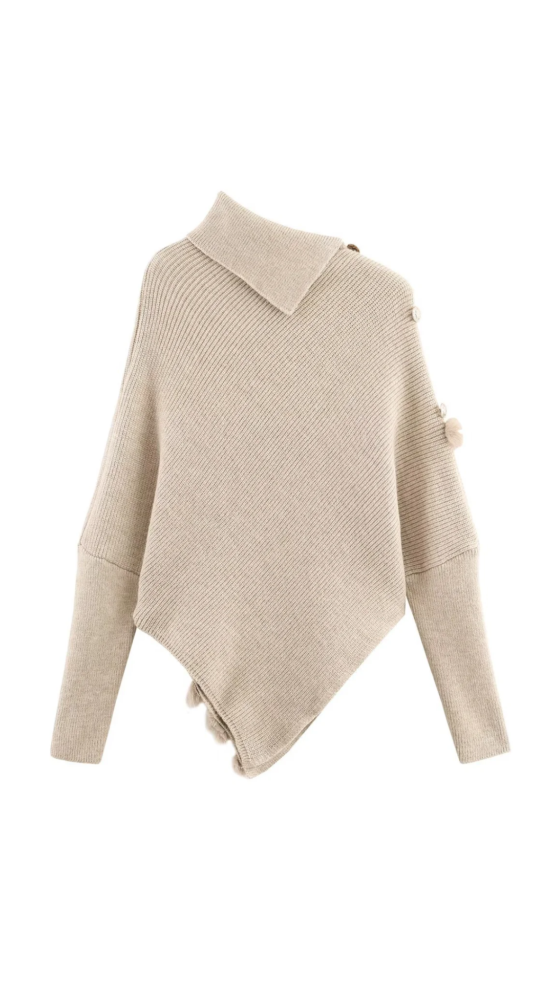 Avelyn – Asymmetric Knit Sweater