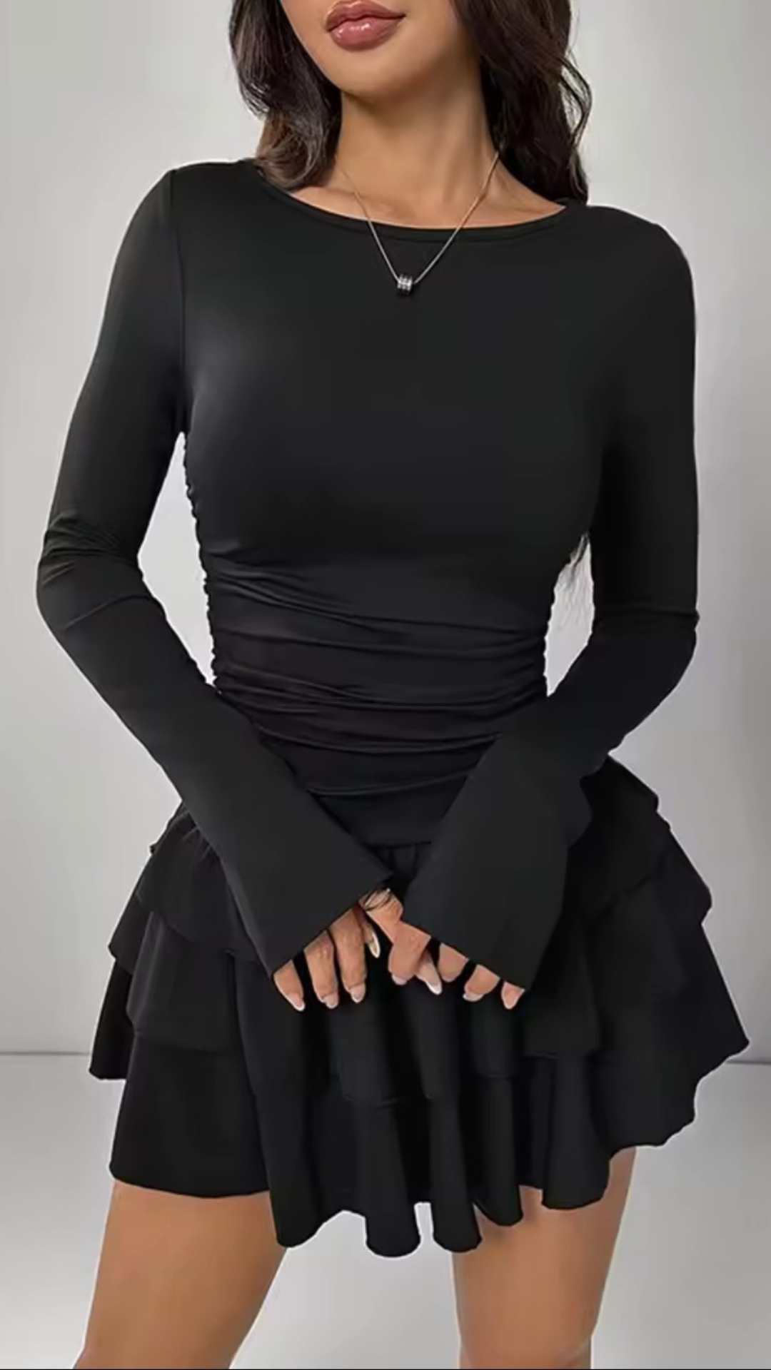 BelleRosa Rueschen-Minikleid