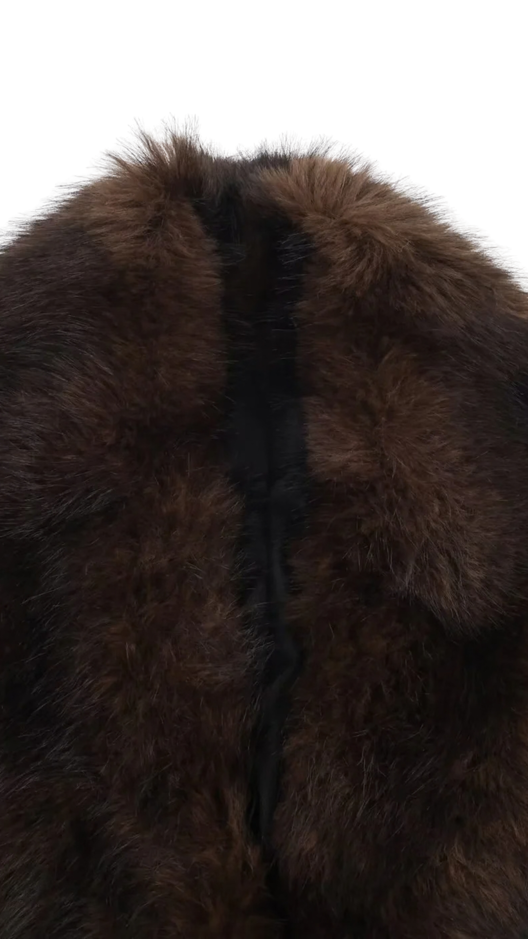 Elyra – Faux-Leather Wintermantel mit Pelzkragen