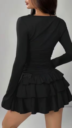 BelleRosa Rueschen-Minikleid