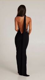 Veloura Elegantes Maxikleid mit einem Träger